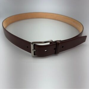 Coach Brown Calfskin Leather Belt